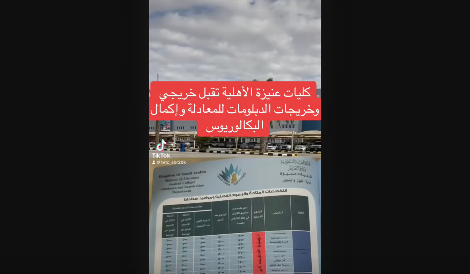 تجسير البكالوريوس لكليات عنيزة الأهلية 